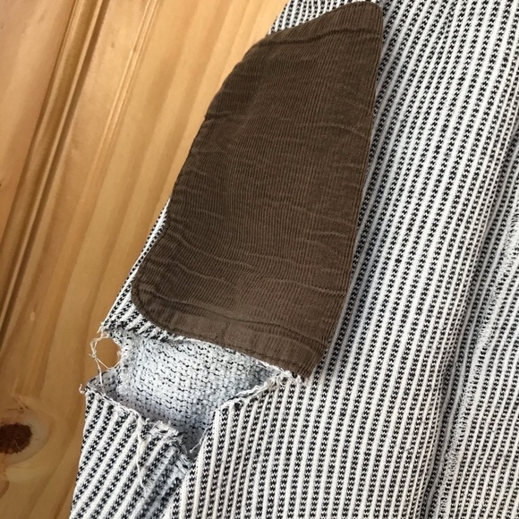 Vintage Hurley distressed elbow patch double button front hoodie size large - Picture 5 of 10